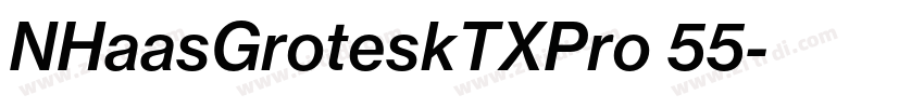 NHaasGroteskTXPro 55字体转换